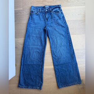 Joe's Jeans Wide Leg Flared Blue Denim Jeans